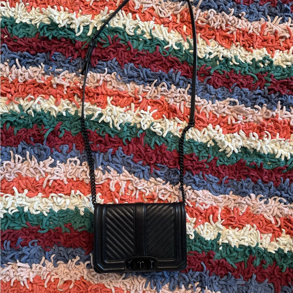 Rebecca Minkoff Black Quilted Crossbody Bag